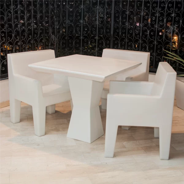 Set Mesa Indiana 4 Puestos con Sillones Quadri