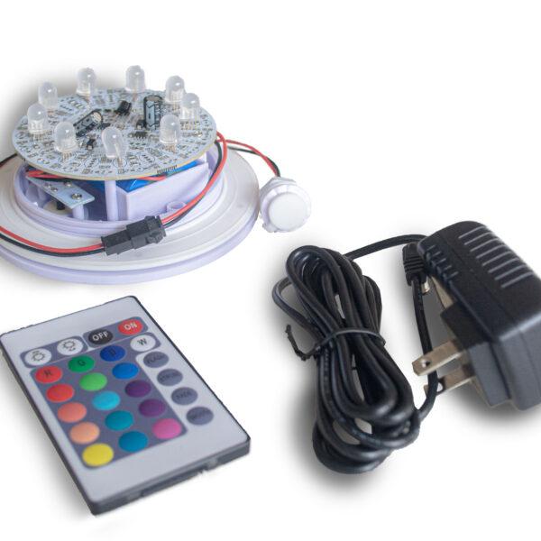 Luz LED inalámbrica 7 tonos con control