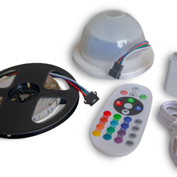 Cinta LED inalámbrica 7 tonos con control